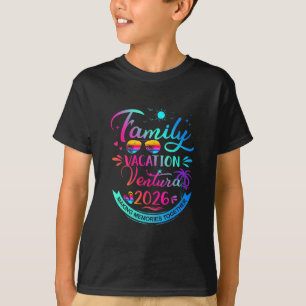 Familie Vakantie Ventura 2026 Palmboom Cadeau T-shirt
