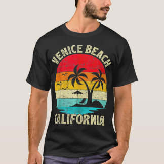 Familie vakantie Vintage Retro Californië Venetië T-shirt