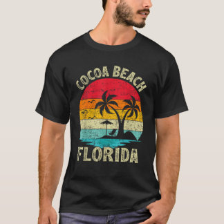 Familie Vakantie Vintage Retro Florida Cocoa Beach T-shirt