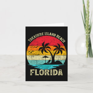 Familie vakantie vintage retro Florida Treasure Is Kaart