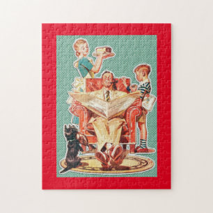 familie van 1950: 50 huisvrouwen taart legpuzzel