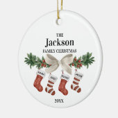  familie van 4 kerststallen keramisch ornament (Links)