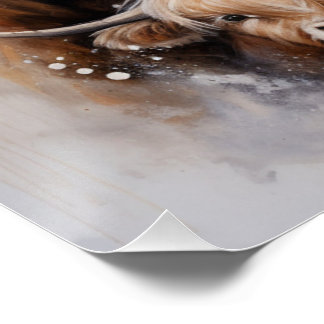 Familie van 5 designer koeien poster - moderne kun perfect poster