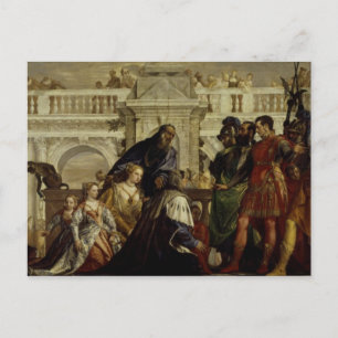 Familie van Darius voor Alexander de Grote 2 Briefkaart