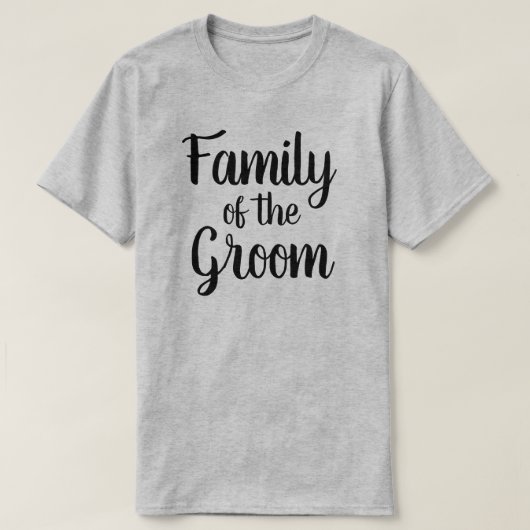 Familie van de Groom T-shirt (Design voorkant)