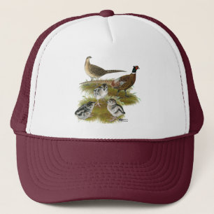 Familie van de halsbandfazant trucker pet