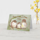 Familie van de Vogel van de Mus van de Zuster van Kaart (Gele Bloem)