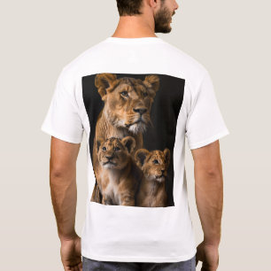 Familie van Leeuwen - Lion Cub en Vrouw Leeuwin T- T-shirt