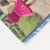 Familie van vaders Dag Foto Collage Sjabloon Fleece Deken (Hoek)