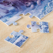 Familie van wolven schilderen legpuzzel (Zijkant)