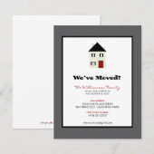 Familie verhuisbericht 4.25" x 5.5" :: leisteen aankondiging (Voorkant / Achterkant)