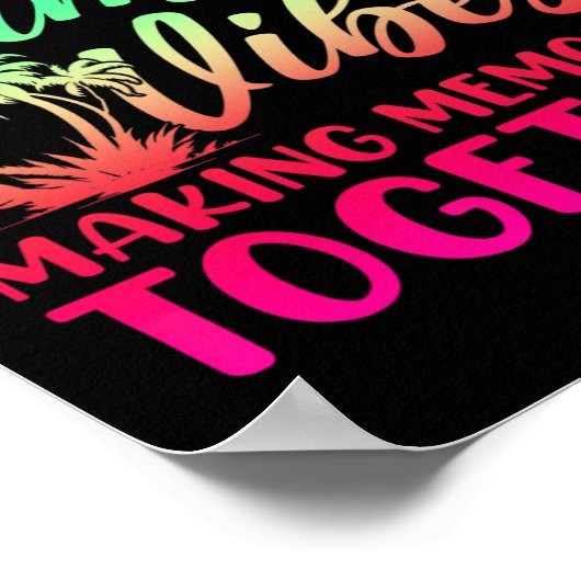 Familie Vibes Making Memories 2025 Familiereünie M Poster (Hoek)