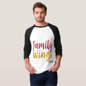 Familie vleugels t-shirt (Voorkant volledig)