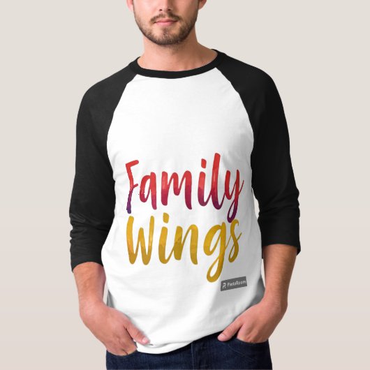 Familie vleugels t-shirt (Voorkant)