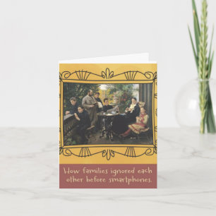 FAMILIE VÓÓR SMARTPHONES BIRTHDAY KAART