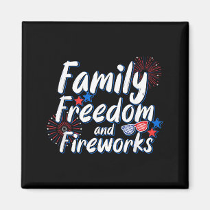 Familie Vrijheid Vuurwerk _ 4 juli _ Magneet
