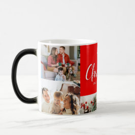 Familie Vrolijk Kerstfeest Gelukkig Nieuwjaar 4 fo Magische Mok