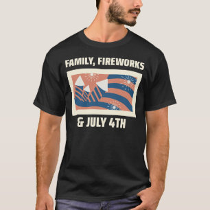 Familie, Vuurwerk & 4 juli T-shirt