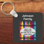 Familie We zijn allemaal verschillend plezier, maa Sleutelhanger (Voorkant)