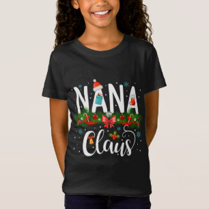 familie winter santa kerst familie nana claus t-shirt
