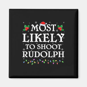 Familie Xmas waarschijnlijk schiet de Rudolph Chri Magneet