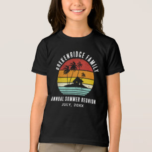 Familie Zomer Kust Vakantie Matching Custom Tri-Blend Shirt