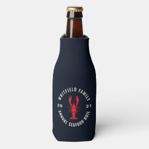 Familie Zomer Zeevruchten Boil Party Custom Navy B Flesjeskoeler
