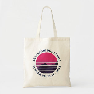 Familie Zomerfeest Retro Sunset Mountain Giveaway Tote Bag