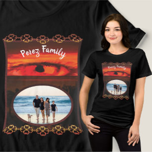 Familie Zonsondergang Oog 2106 Tri-Blend Shirt