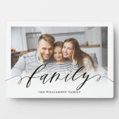 Familie zwarte Manuscript bekleding Moderne Minima Fotoplaat (voorkant)