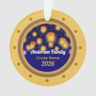 Familie Zwevende Lantaarn Cruise Vakantie Boom Ornament