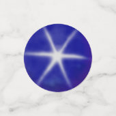 Familieanker op blauwe gulden & wit confetti (Kleine voorkant)