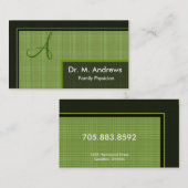 Familiearts Visitekaartje - Monogram (Voorkant / Achterkant)