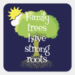 Familiebomen hebben sterke rots genealoge stickers