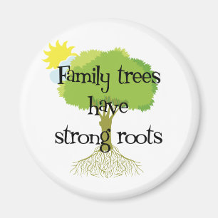 Familiebomen hebben sterke wortels magneet