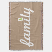 Familieboom Emoji Deken (Voorkant Verticaal)