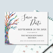 Familieboom Familie Reünie Save The Date Aankondigingskaart