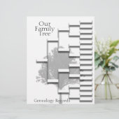 Familieboom Genaloga Pedigree (Staand voorkant)