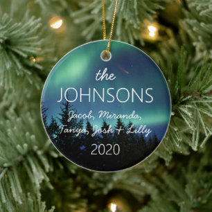 familieboomgeheugen noordlichten 2020 keramisch ornament