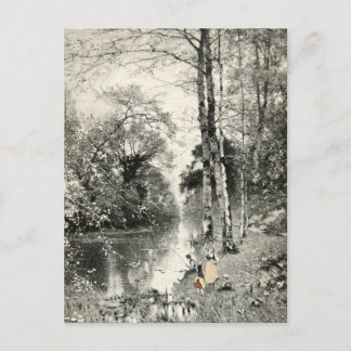 Familiebos  art. 1800 Waldbache Munthe Briefkaart