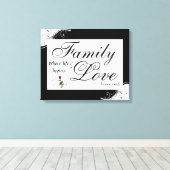 Familiecijfer/omcirkeld Canvas (Insitu (Houten vloer))