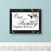 Familiecijfer/omcirkeld Canvas (Insitu (Houten vloer))