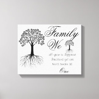 Familiecijfer/omcirkeld Canvas Afdruk