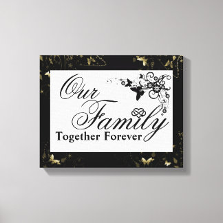 Familiecijfer/omcirkeld Canvas Afdruk