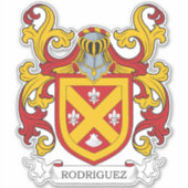Familiecrest Rodriguez Sticker (Voorkant)