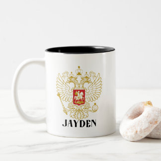 Familiecrest Tweekleurige Koffiemok