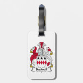 Familiecrest van Bushnell Bagagelabel (Achterkant verticaal)