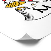 Familiecrest van Magalhaes Poster (Hoek)