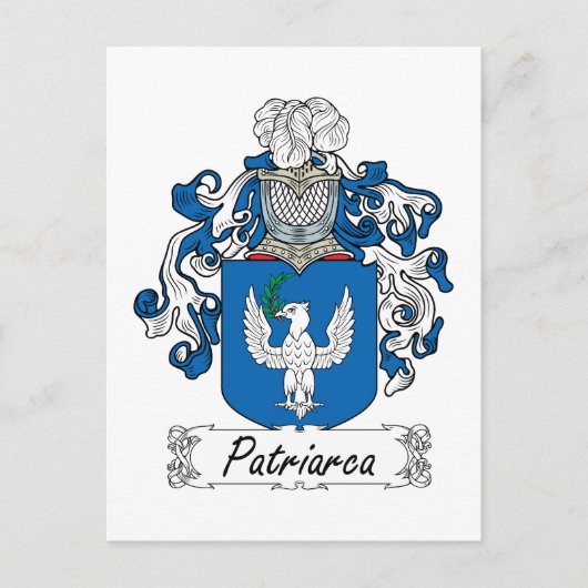 Familiecrest van Patriarca Briefkaart (Voorkant)