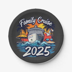 Familiecruise 2025 Familie Matching Crew Ship Papieren Bordje